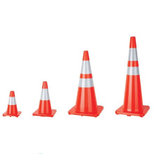 Safety Traffic Cone with Police Light Made of PVC Material